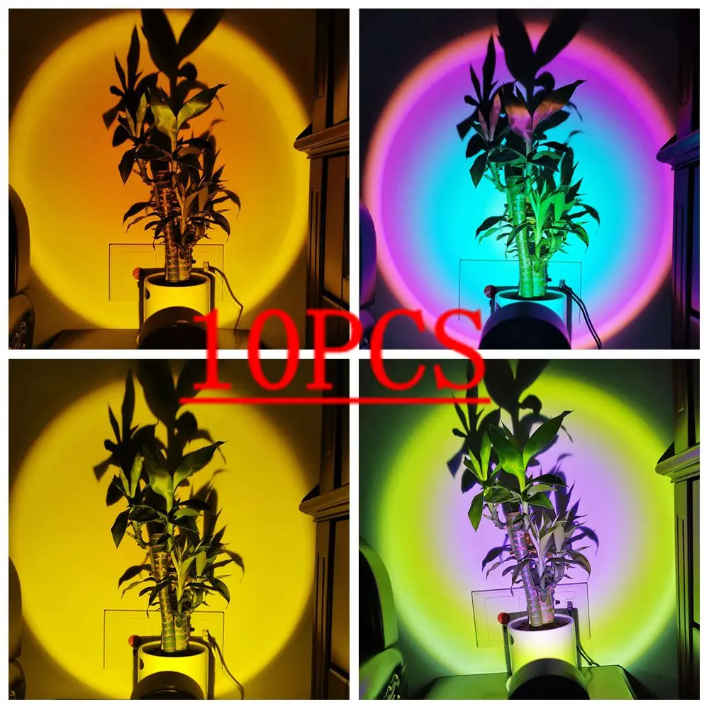 10 PCS USB Sunset Lamp Sunset Projector Mood led Night Light Living Bedroom Room Decor Bar Atmosphere Photography Background
10 PCS USB Sunset Lamp Sunset Projector Mood led Night Light Living Bedroom Room Decor Bar Atmosphere Photography Background