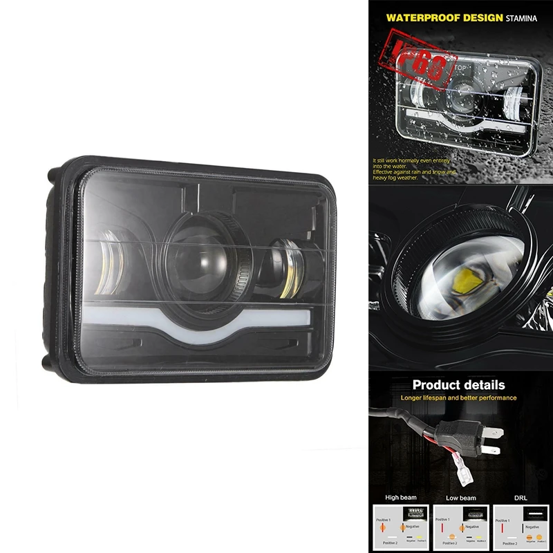 LED Headlights Hi/Lo Beam with DRL Square Work Lights Roof Light for Chevy Camaro/Off-Road/ATV/Truck, HL06-5
LED Headlights Hi/Lo Beam with DRL Square Work Lights Roof Light for Chevy Camaro/Off-Road/ATV/Truck, HL06-5