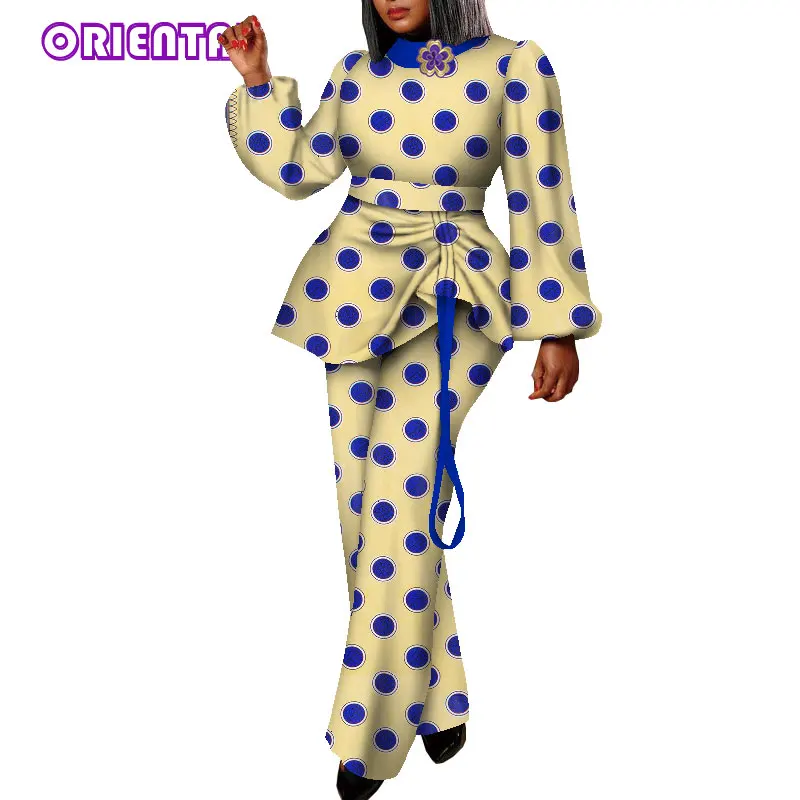 ORIENTAR Dashiki African New Fashion Suit Women Blouse and Pants 2 Pcs Set Outfits Plus Size African Clothing for Lady WY037
ORIENTAR Dashiki African New Fashion Suit Women Blouse and Pants 2 Pcs Set Outfits Plus Size African Clothing for Lady WY037