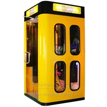 Game Hall Yellow Soundproof Music House Box Practice Song Singing Room Mini Karaoke KTV Booth Amusement Arcade Machine