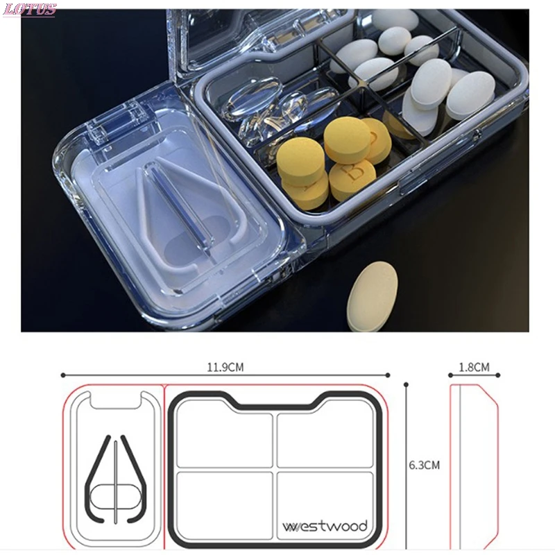 Multifunction Portable Medicine Organizer Box Pill Cutter Separate Divider 7 Days Travel Pill Case Container Dispenser Storage
Multifunction Portable Medicine Organizer Box Pill Cutter Separate Divider 7 Days Travel Pill Case Container Dispenser Storage