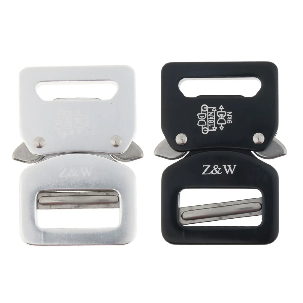 Aluminum Alloy Adjustable Quick Release Belt Buckle for 15-18mm Webbing 18 kN Minimum Guaranteed Load Capacity Looped 
Aluminum Alloy Adjustable Quick Release Belt Buckle for 15-18mm Webbing 18 kN Minimum Guaranteed Load Capacity Looped