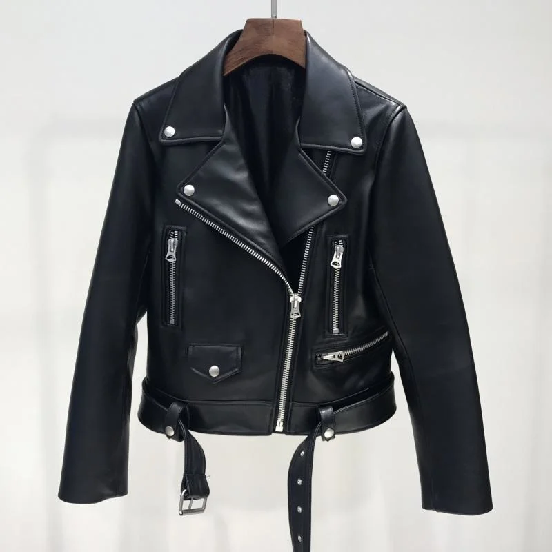 Ailegogo New 2021 Autumn Women Pu Leather Jacket Woman Zipper Belt Short Coat Female Motorcycle Black Faux Leather Outwear
Ailegogo New 2021 Autumn Women Pu Leather Jacket Woman Zipper Belt Short Coat Female Motorcycle Black Faux Leather Outwear