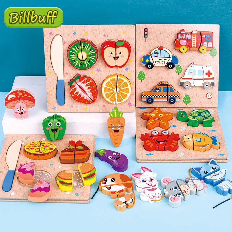Montessori Simulation Wood Toy Cutting Fruit Vegetable Animal Traffic Play Kitchen Model Early Educational Toy for Children Gift
Montessori Simulation Wood Toy Cutting Fruit Vegetable Animal Traffic Play Kitchen Model Early Educational Toy for Children Gift