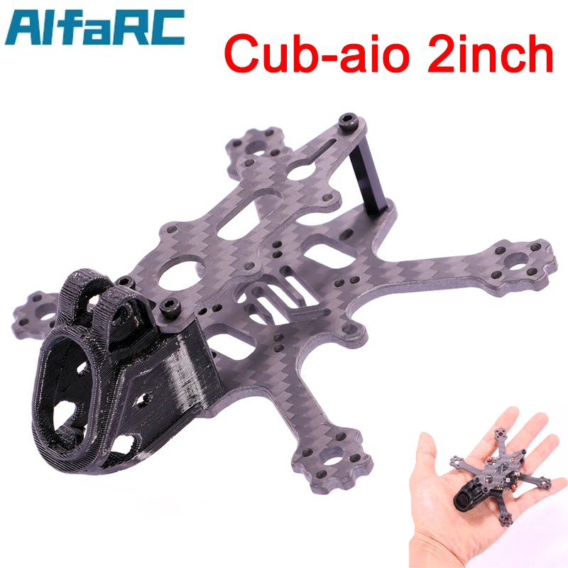 AlfaRC Cub-aio 2 дюйма пропеллер зубочистка каркасный комплект дрона с дистанционным