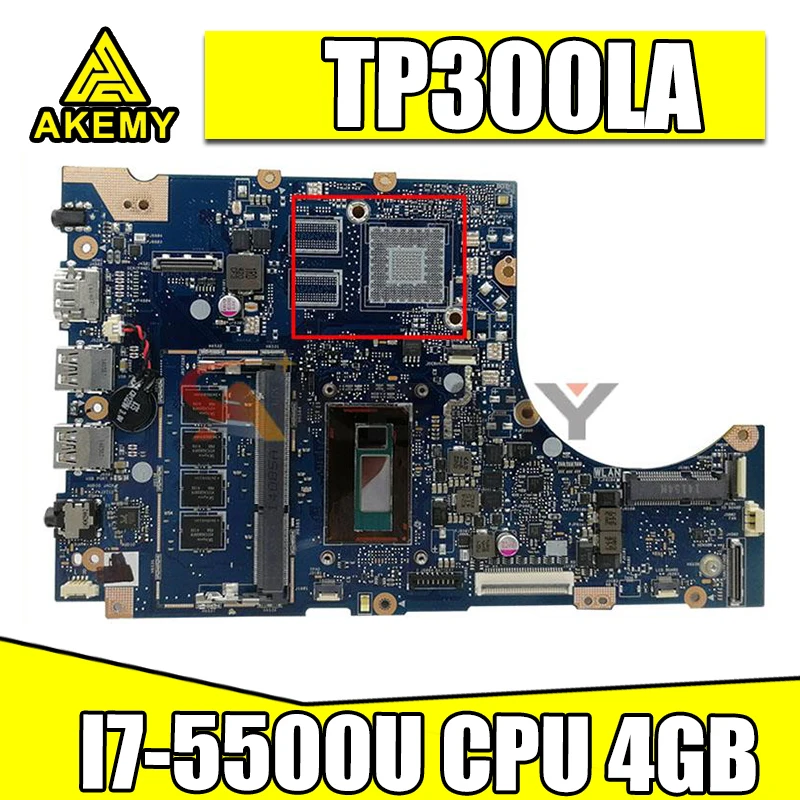 TP300LA original mainboard I7-5500U CPU 4GB For Asus Q302LA Q302L TP300 TP300L TP300LD TP300LJ laptop motherboard test 100% ok 
TP300LA original mainboard I7-5500U CPU 4GB For Asus Q302LA Q302L TP300 TP300L TP300LD TP300LJ laptop motherboard test 100% ok