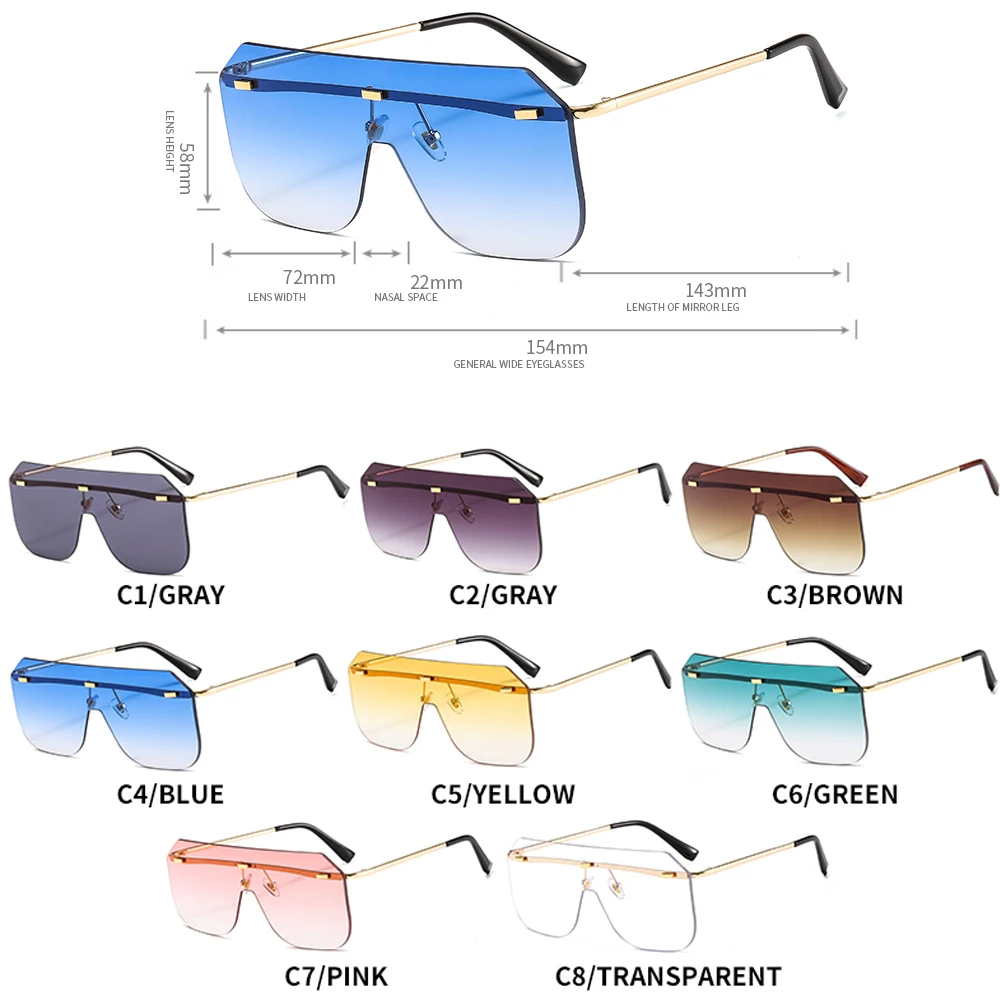 Oversized Brown Sunglasses Women 2020 New Fashon Vintage Sqaure Luxury Glasses Rimless Sunglasses Shades For Woman Summer oculos
Oversized Brown Sunglasses Women 2020 New Fashon Vintage Sqaure Luxury Glasses Rimless Sunglasses Shades For Woman Summer oculos