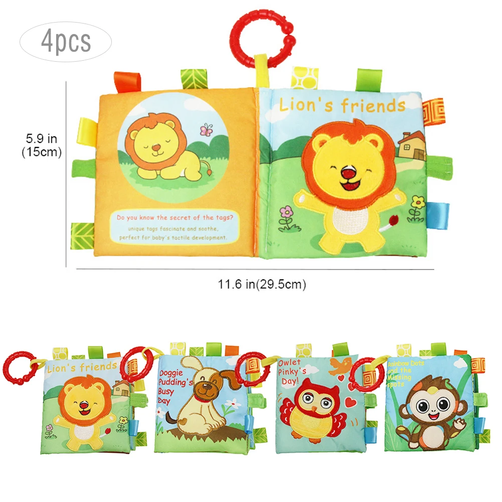 4PCS 0-3 Years Old Baby Cloth Book Baby Toys Infant Teaching Aid Early Education Literacy Books Baby Preschool Reading
4PCS 0-3 Years Old Baby Cloth Book Baby Toys Infant Teaching Aid Early Education Literacy Books Baby Preschool Reading