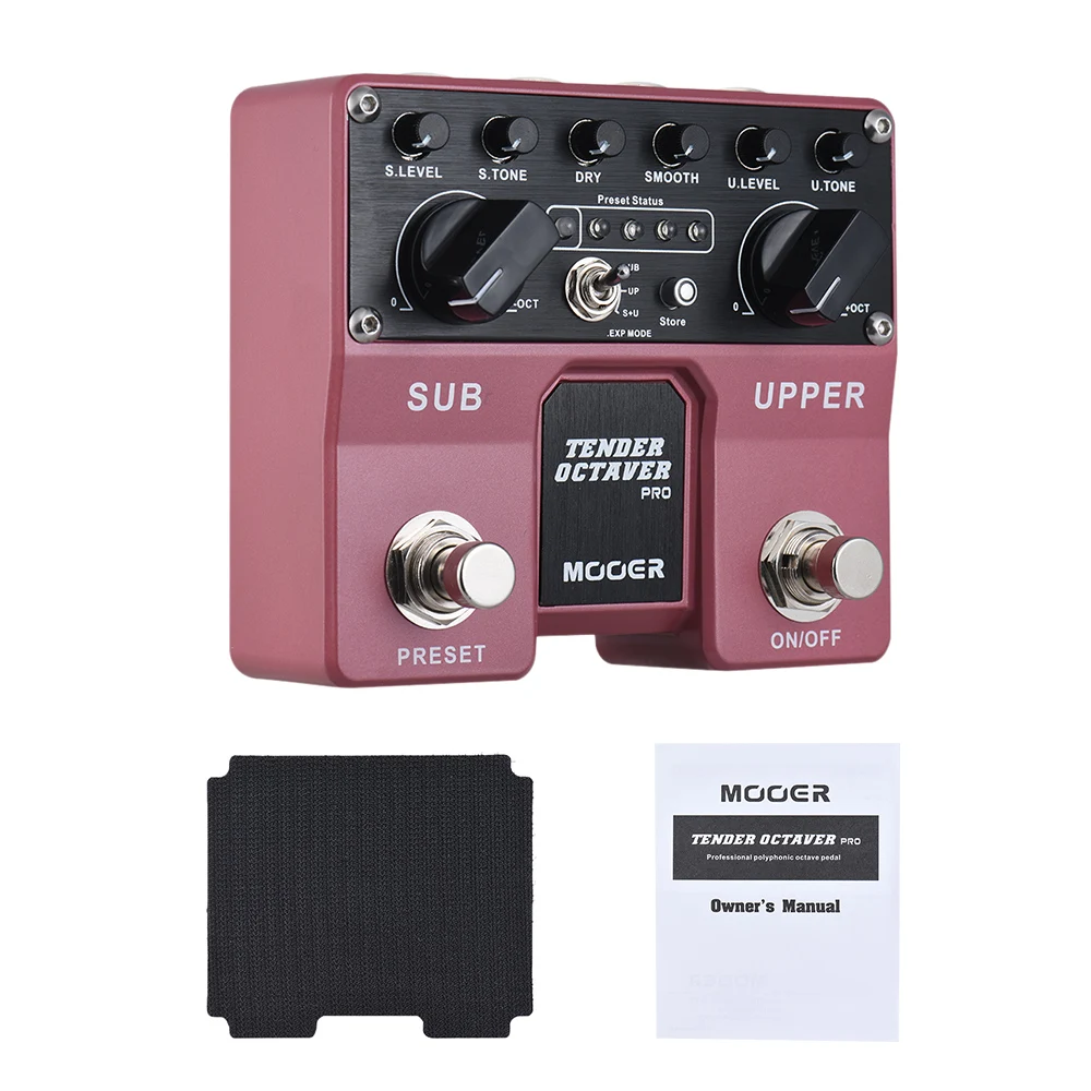 MOOER TENDER OCTAVER Pro Octave Guitar Effect Pedal Sub & Upper Octaves 4 User Presets with Dual Footswitches
MOOER TENDER OCTAVER Pro Octave Guitar Effect Pedal Sub & Upper Octaves 4 User Presets with Dual Footswitches