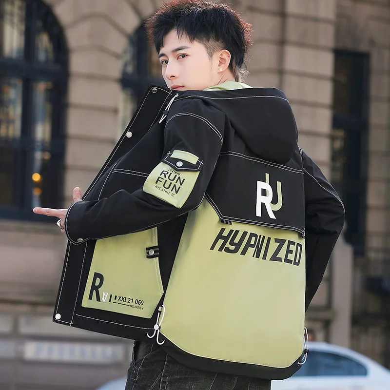 2021 New Spring Autumn Big Pockets Casual Jacket Hooded Printed Hip Hop Fashion Coat Men High Quality Size M-4XL Dropshipping
2021 New Spring Autumn Big Pockets Casual Jacket Hooded Printed Hip Hop Fashion Coat Men High Quality Size M-4XL Dropshipping