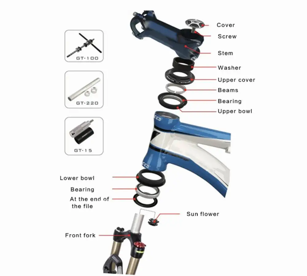 Mountain Bike Bearing Headset Ultralight 44mm Straight Tube Headsets Bicycle Accessories
Mountain Bike Bearing Headset Ultralight 44mm Straight Tube Headsets Bicycle Accessories
