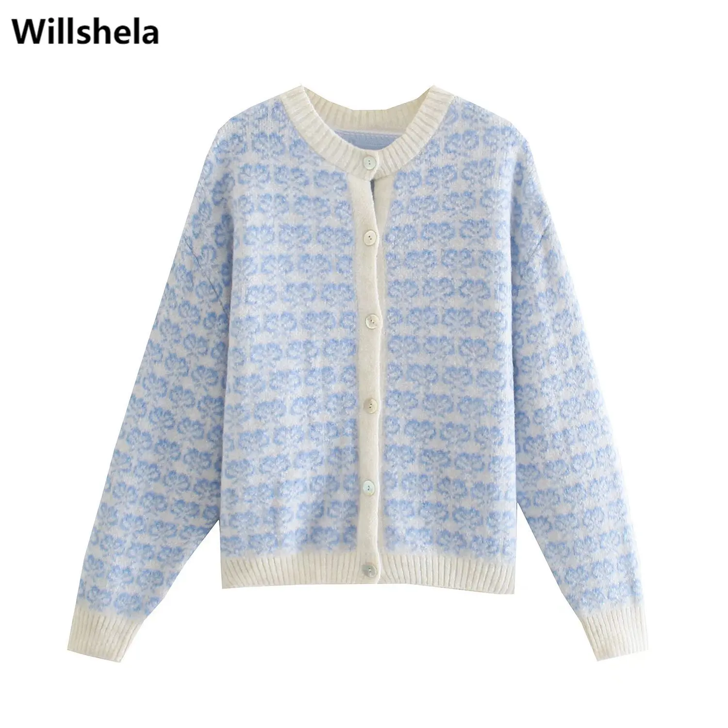 Willshela женский модный вязаный однобортный жаккардовый кардиган в винтажном стиле с длинными рукавами и круглым вырезом, Женский вязаный сви...
Willshela женский модный вязаный однобортный жаккардовый кардиган в винтажном стиле с длинными рукавами и круглым вырезом, Женский вязаный сви...