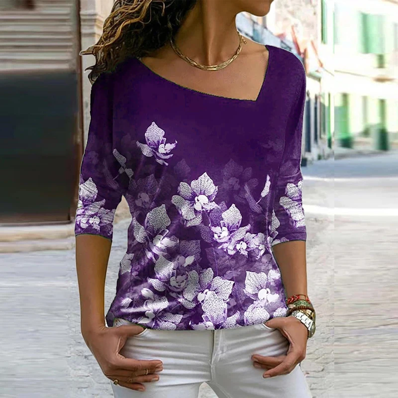 Women Casual Slim Blouse 2021 Autumn Fashion Long Sleeve V Neck Floral Printed Pullover Ladies Office Shirts Vintage Elegant Top 
Women Casual Slim Blouse 2021 Autumn Fashion Long Sleeve V Neck Floral Printed Pullover Ladies Office Shirts Vintage Elegant Top