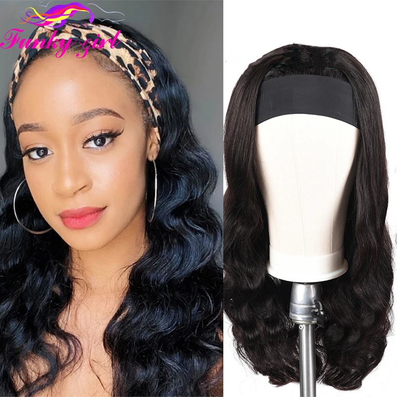 FG Body Wave Headband Wig Human Hair Wigs For Black Women Brazilian Scarf Wig No Gel Glueless Remy Curly Human Hair Wigs 150%
FG Body Wave Headband Wig Human Hair Wigs For Black Women Brazilian Scarf Wig No Gel Glueless Remy Curly Human Hair Wigs 150%