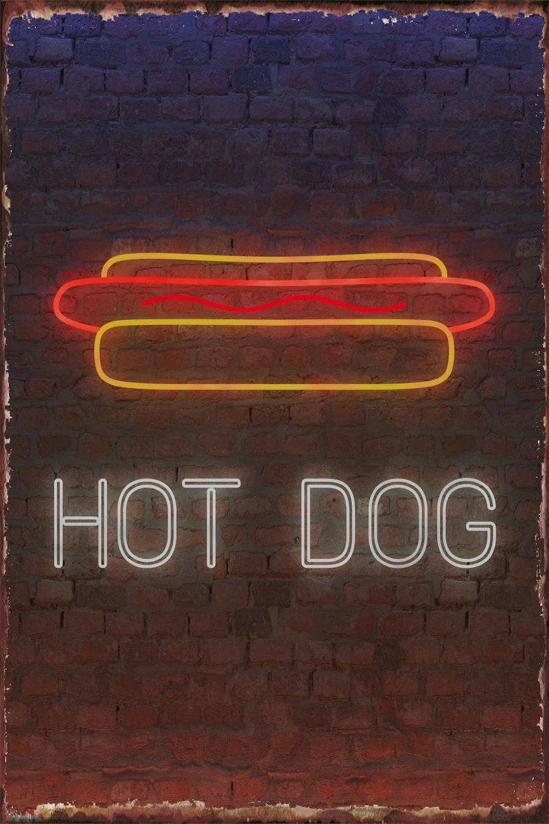 Neon Hot Dog Sign Wall Decor Room Decoration Retro Vintage Metal Sign Tin Sign Tin Plates For Art Club Man Cave Cafe Pub Home
Neon Hot Dog Sign Wall Decor Room Decoration Retro Vintage Metal Sign Tin Sign Tin Plates For Art Club Man Cave Cafe Pub Home