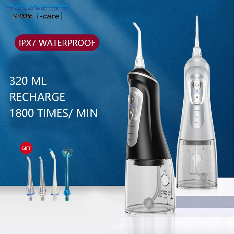 9 Modes Oral Irrigator USB Rechargeable Water Flosser Portable Dental Water Jet 320ML Water Tank Waterproof Teeth Cleaner
9 Modes Oral Irrigator USB Rechargeable Water Flosser Portable Dental Water Jet 320ML Water Tank Waterproof Teeth Cleaner