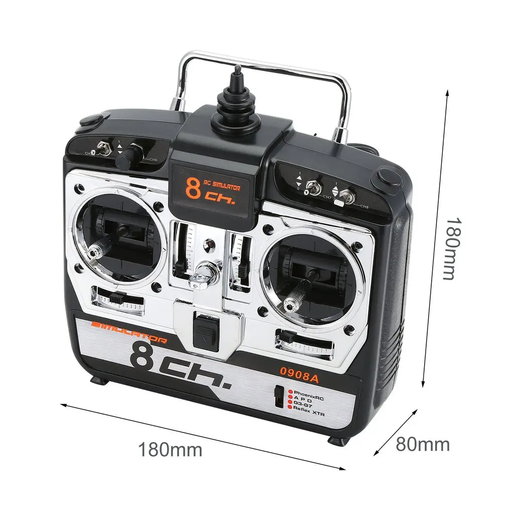 6CH/8CH RC Flight Simulator JTL-0904A Support Realflight G7 Phoenix 5.0 XTR Remote Control Helicopter Fixed-wing Drone
6CH/8CH RC Flight Simulator JTL-0904A Support Realflight G7 Phoenix 5.0 XTR Remote Control Helicopter Fixed-wing Drone