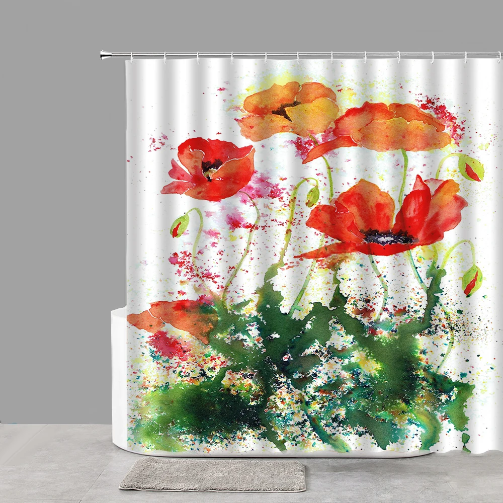 Flowers Shower Curtains Watercolor Plants Painting Bathroom Curtain Art Home Decoration Curtains For Kitchen Bathroom Products
Flowers Shower Curtains Watercolor Plants Painting Bathroom Curtain Art Home Decoration Curtains For Kitchen Bathroom Products