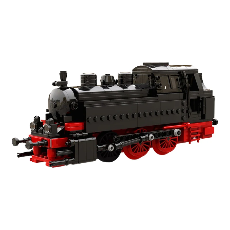 

Конструктор MOC BR 80 паровоз, локомотив, немецкий грузовой поезд, конструктор из частиц, сборные кирпичи, украшение, игрушка для взрослых, пода...