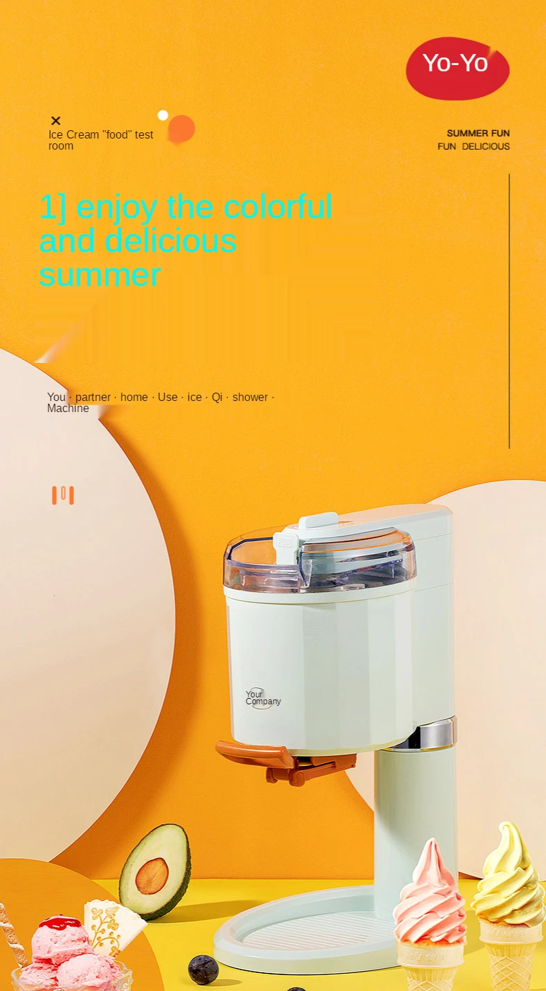 Cy Household Small Children's Homemade Fruit Yogurt Cone Ice Cream Machine Automatic Ice Cream Machine
Cy Household Small Children's Homemade Fruit Yogurt Cone Ice Cream Machine Automatic Ice Cream Machine