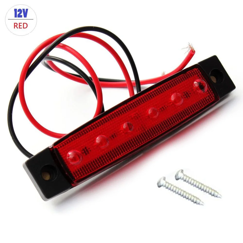 Lorry Side Marker Light Clearance 28cm Red for Trailer Truck BUS Indicator Lamp 6 LED Side Marker Light Boat Hot Top
Lorry Side Marker Light Clearance 28cm Red for Trailer Truck BUS Indicator Lamp 6 LED Side Marker Light Boat Hot Top