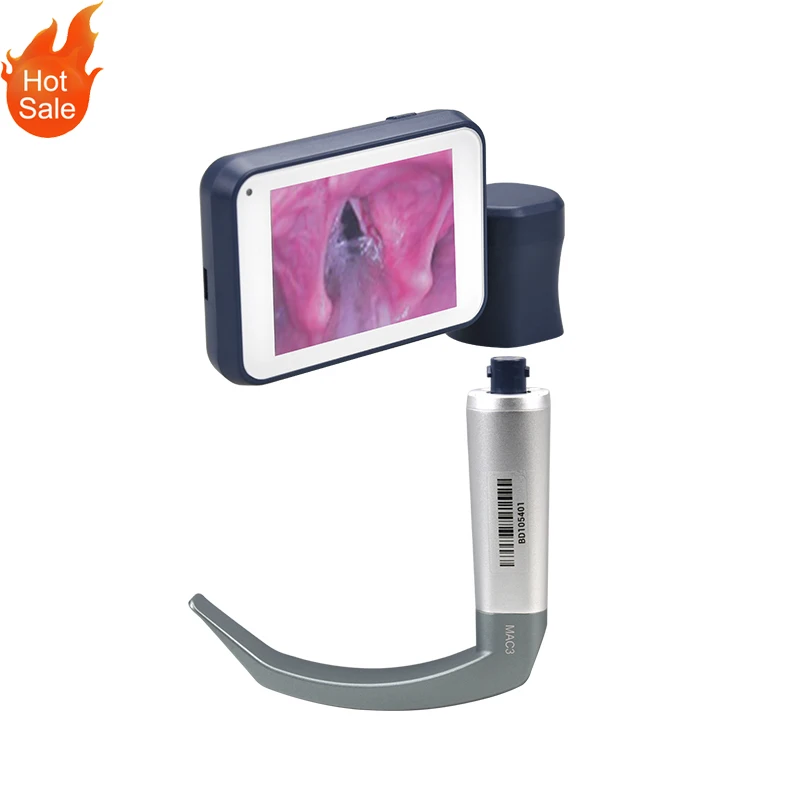 

Portable Rigid Macintosh Adult Pediatric Metal Handle C MAC Video Laryngoscope for Mcgrath Video Laryngoscope Replace