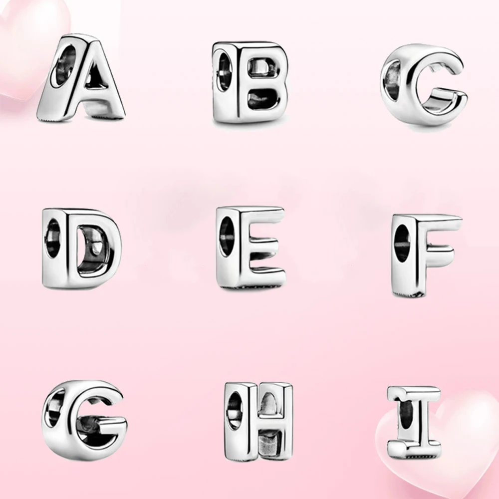 100% 925 Sterling Silver Women Luxury ABC Jewelry Bracelet Compatible with Original Pandora DIY Letter Charm
100% 925 Sterling Silver Women Luxury ABC Jewelry Bracelet Compatible with Original Pandora DIY Letter Charm
