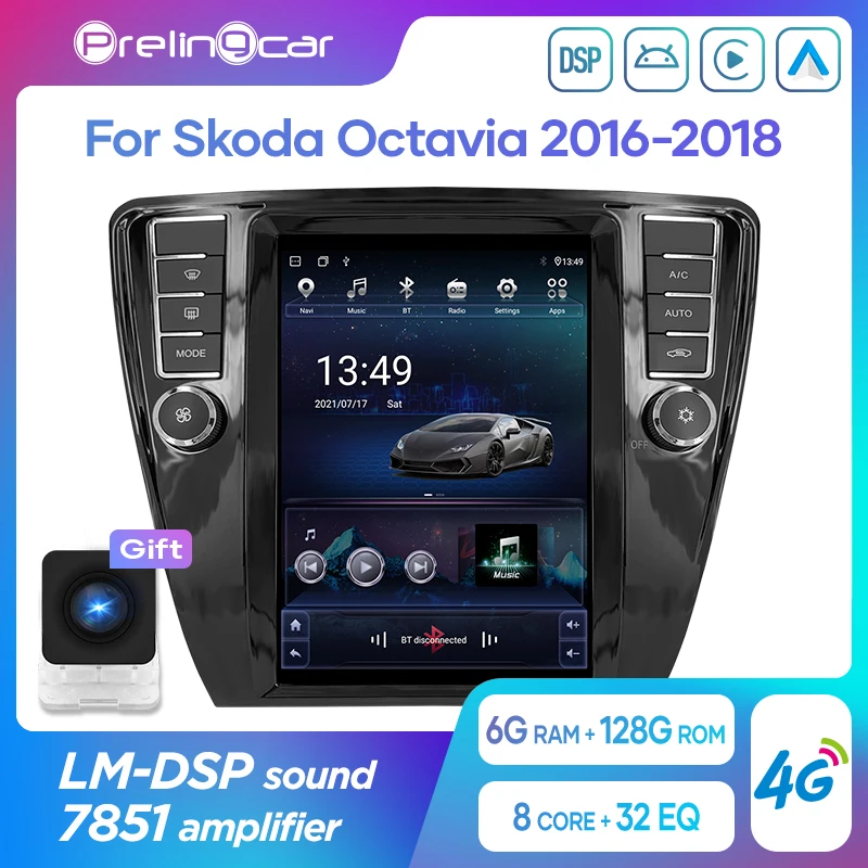 Автомагнитола для Skoda Octavia 2016-2018, мультимедийный видеоплеер на платформе Android 10 с вертикальным экраном в стиле Tesla, GPS-навигацией, без DVD
Автомагнитола для Skoda Octavia 2016-2018, мультимедийный видеоплеер на платформе Android 10 с вертикальным экраном в стиле Tesla, GPS-навигацией, без DVD