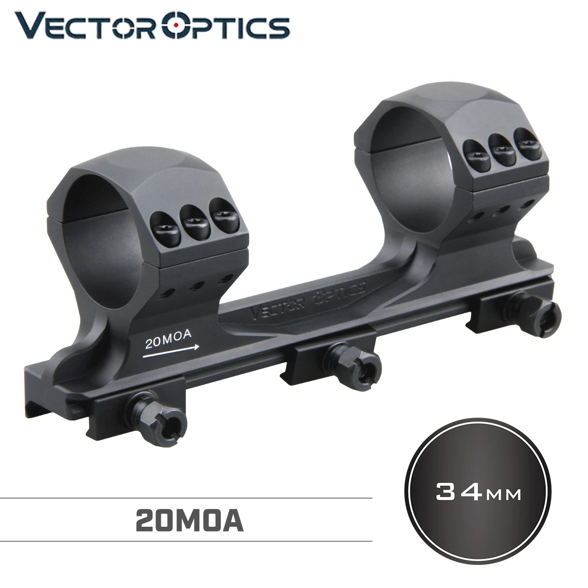 Vector Optics 34mm X-Accurate High Riflescope 20MOA Mount Rings Picatinny 20mm Weaver One-Piece Scope Mounts High Quality
Vector Optics 34mm X-Accurate High Riflescope 20MOA Mount Rings Picatinny 20mm Weaver One-Piece Scope Mounts High Quality