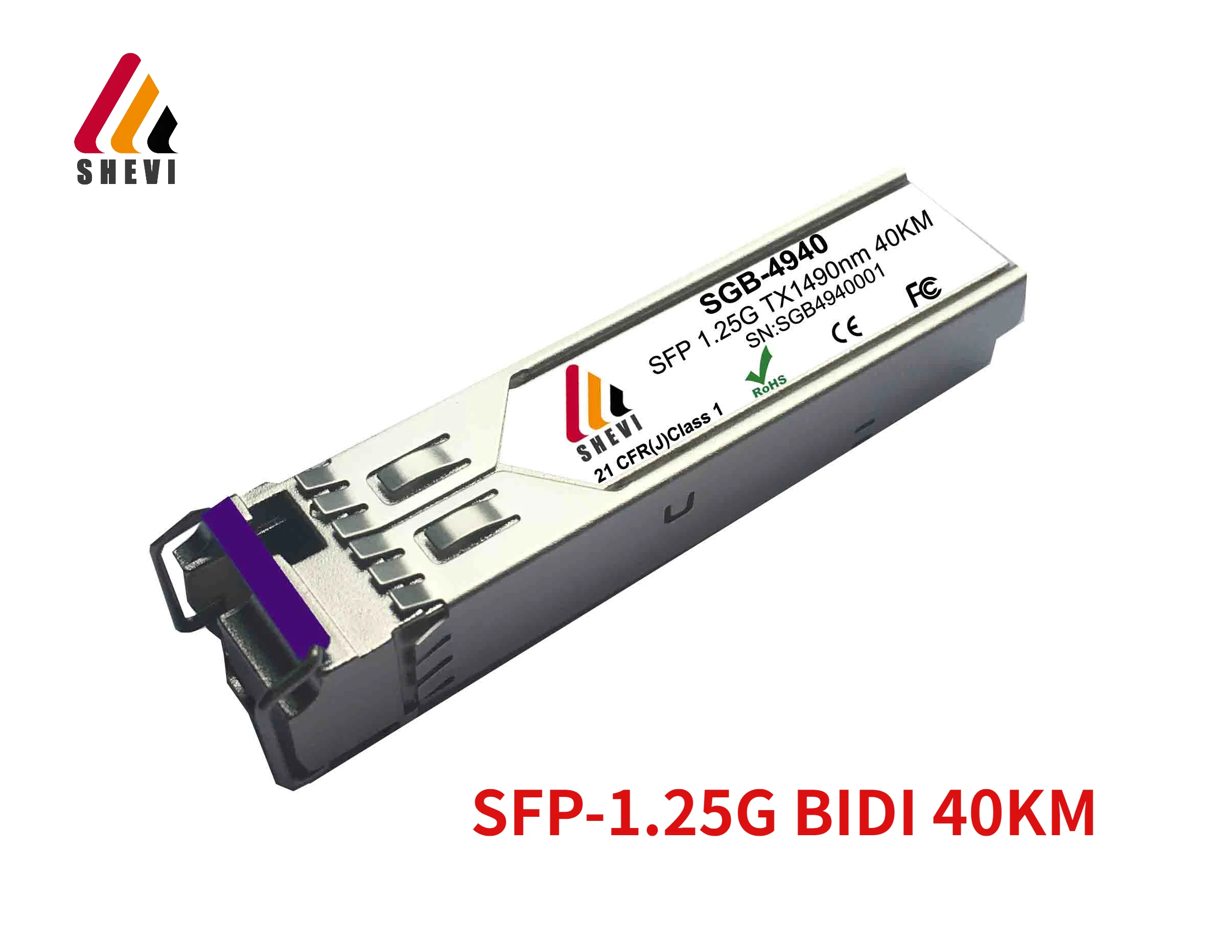40KM 2.5G LC Single Fiber SFP 1490nm 40KM Fiber Optic sfp Module compatible mikrotik
40KM 2.5G LC Single Fiber SFP 1490nm 40KM Fiber Optic sfp Module compatible mikrotik