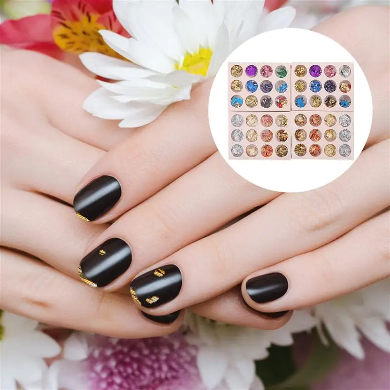 48pcs Nail Stickers Durable Exquisite Delicate Decorations Decals Tin Foil Paper for Women Lady
48pcs Nail Stickers Durable Exquisite Delicate Decorations Decals Tin Foil Paper for Women Lady