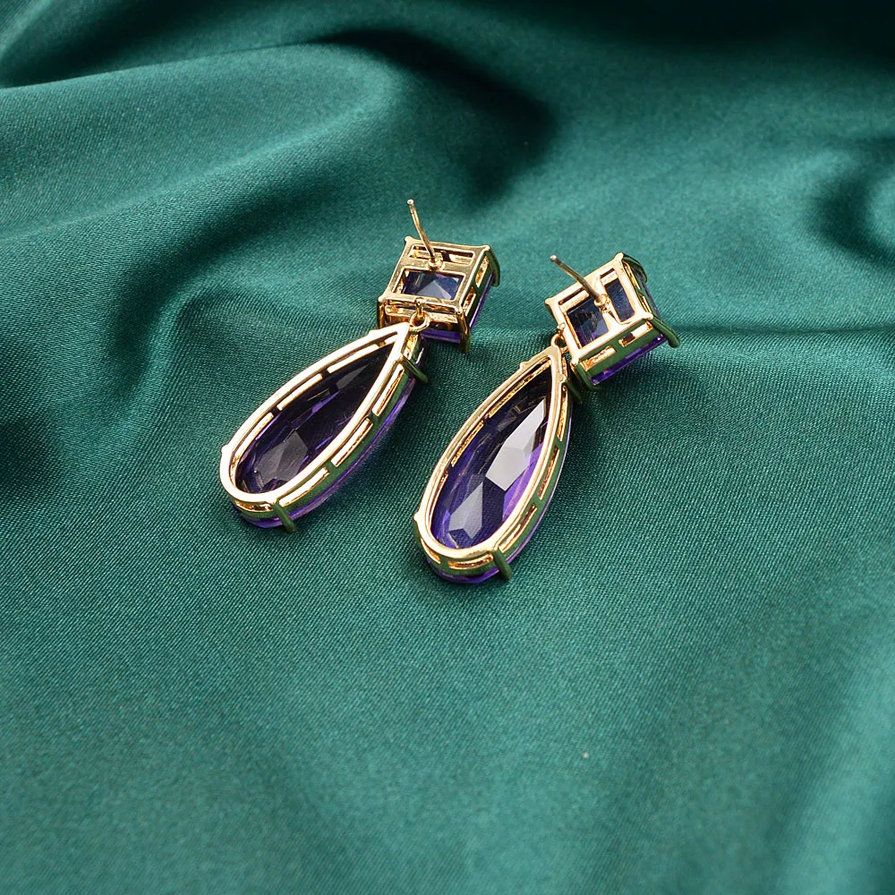 CINKILE New Trendy Big Geometric Square Water Drop Earrings Bridal Wedding Jewelry Elegant Female Cubic Zirconia Dangle Earring
CINKILE New Trendy Big Geometric Square Water Drop Earrings Bridal Wedding Jewelry Elegant Female Cubic Zirconia Dangle Earring