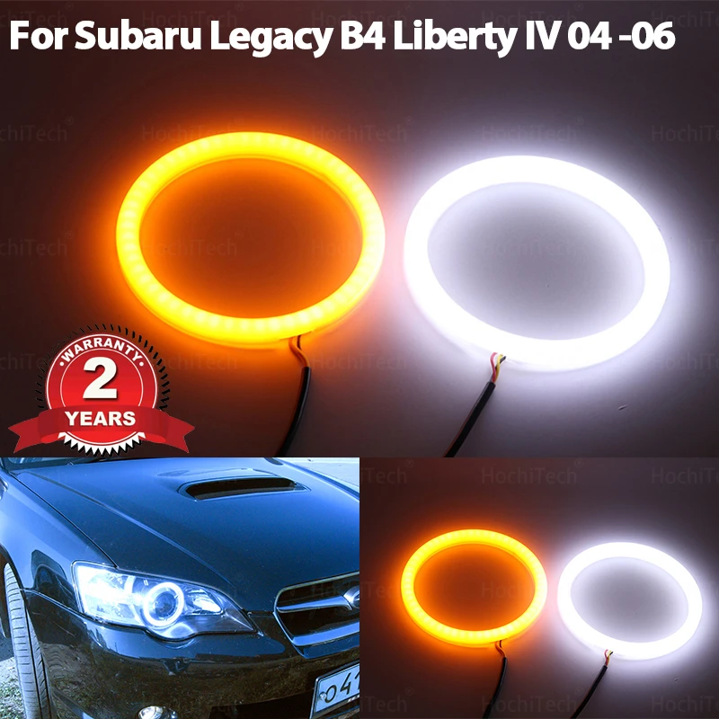 For Subaru Legacy B4 Liberty IV 2004 2005 2006 Cotton Switchback LED Dual Color Angel Eye White Amber turn signal light
For Subaru Legacy B4 Liberty IV 2004 2005 2006 Cotton Switchback LED Dual Color Angel Eye White Amber turn signal light