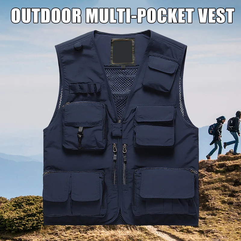 Outdoor Quick-drying Fishing Vest Multi-pocket Breathable Mesh Hiking Photography Vest FS99
Outdoor Quick-drying Fishing Vest Multi-pocket Breathable Mesh Hiking Photography Vest FS99
