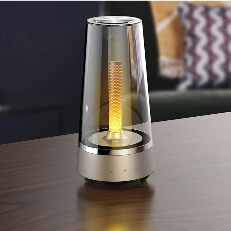 Беспроводной Bluetooth-динамик с подсветкой атмосферы умный светильник ильник-свеча