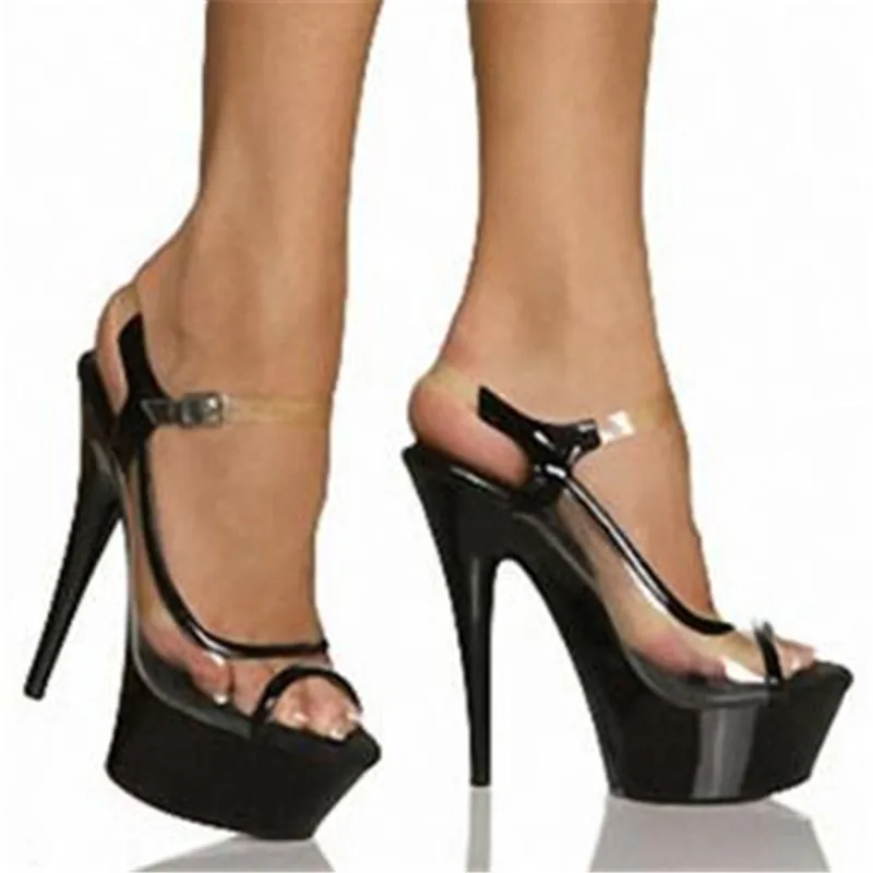 Women Sandals Women 15CM Thin High Heels Sandals Summer Shoes PVC Buckle Strap waterproof Dress Party Wedding womens shoes 2020
Women Sandals Women 15CM Thin High Heels Sandals Summer Shoes PVC Buckle Strap waterproof Dress Party Wedding womens shoes 2020