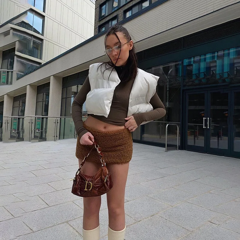 NEW European and American wind autumn and winter women's round neck sleeveless cotton clothing short slim horse bacterine vest
NEW European and American wind autumn and winter women's round neck sleeveless cotton clothing short slim horse bacterine vest