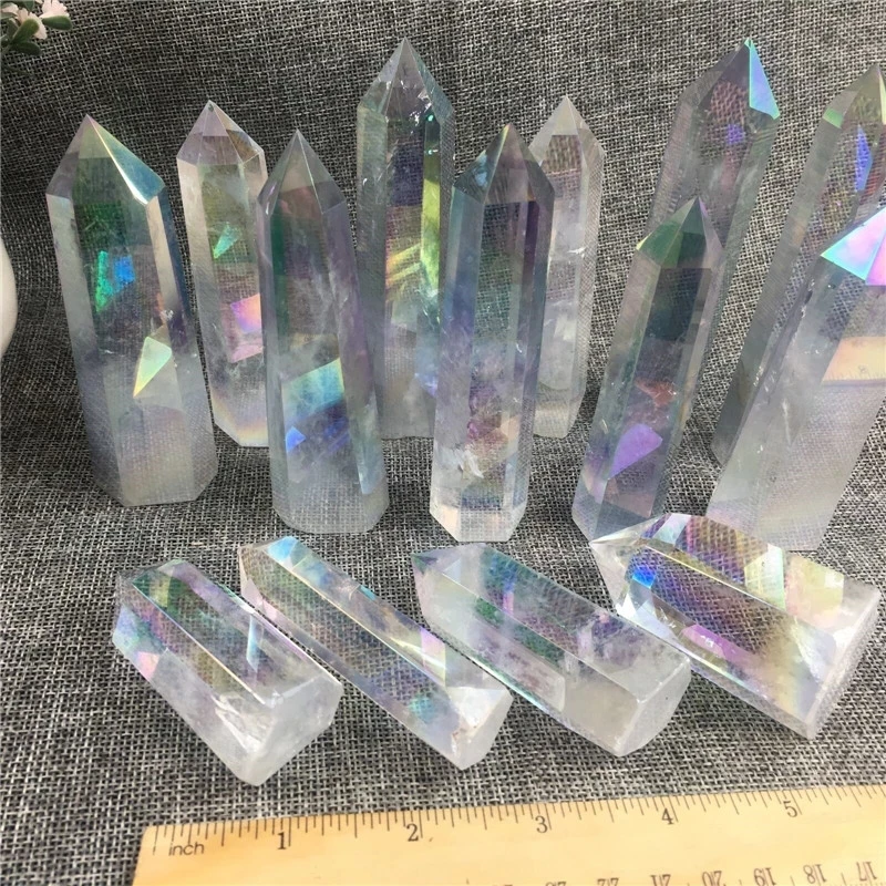 Natural Aura Angel Clear Crystal Stones Wand Point For Healing Quartz Stone Gift
Natural Aura Angel Clear Crystal Stones Wand Point For Healing Quartz Stone Gift