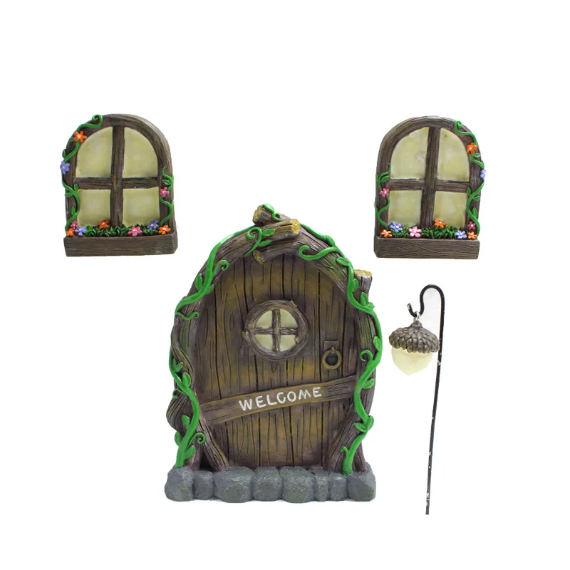 Miniature Fairy Elf Home Door and Windows Glow In The Dark Cute Tree Decor Art Decorations For Kids Room
Miniature Fairy Elf Home Door and Windows Glow In The Dark Cute Tree Decor Art Decorations For Kids Room