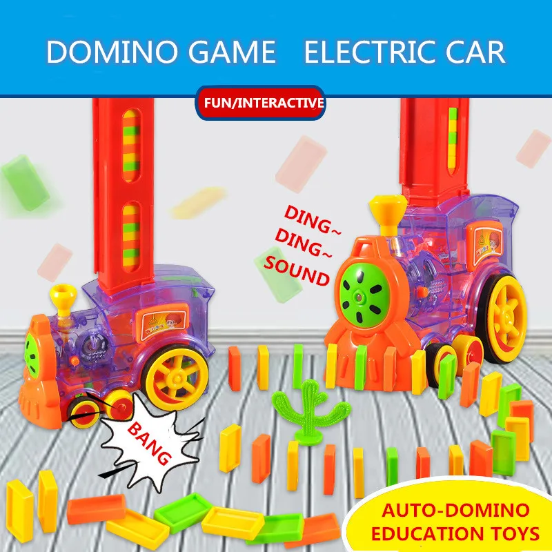 Domino Train for Kids Toys Children Electric Car Juguetes Vehicle Educational Game with Dominos Blocks 
Domino Train for Kids Toys Children Electric Car Juguetes Vehicle Educational Game with Dominos Blocks