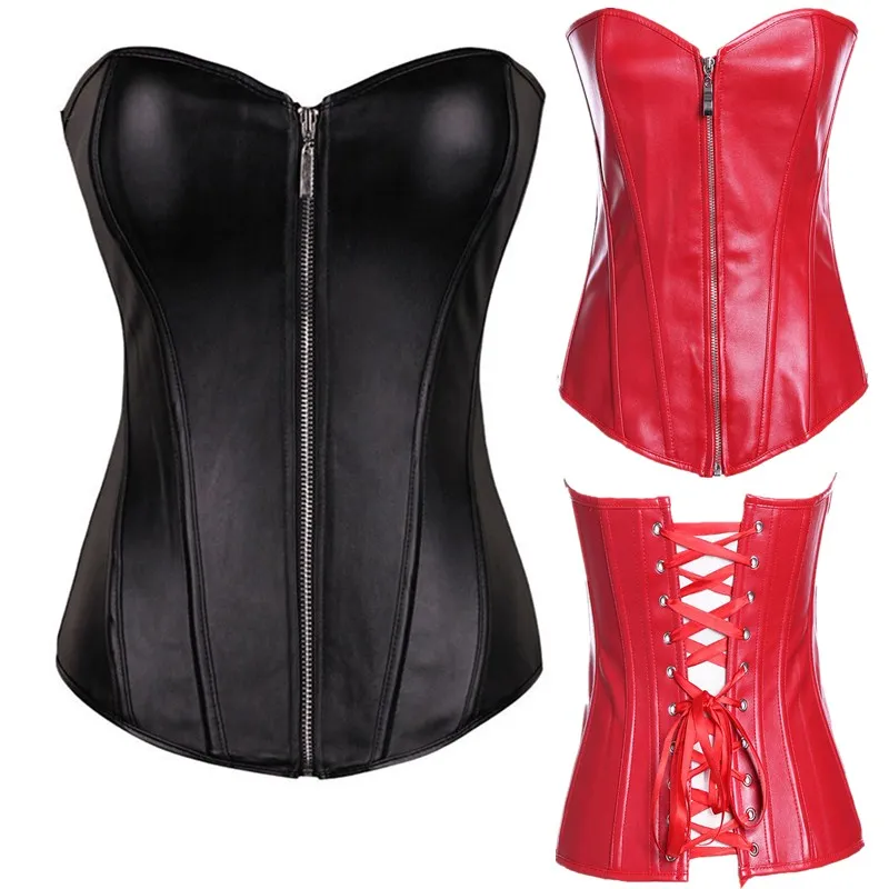 Women Corset Plus Size Corsets Black Punk Faux Leather Leather Zipper Waist Slimming Body Shapewear Bustier Overbust Corset Tops
Women Corset Plus Size Corsets Black Punk Faux Leather Leather Zipper Waist Slimming Body Shapewear Bustier Overbust Corset Tops