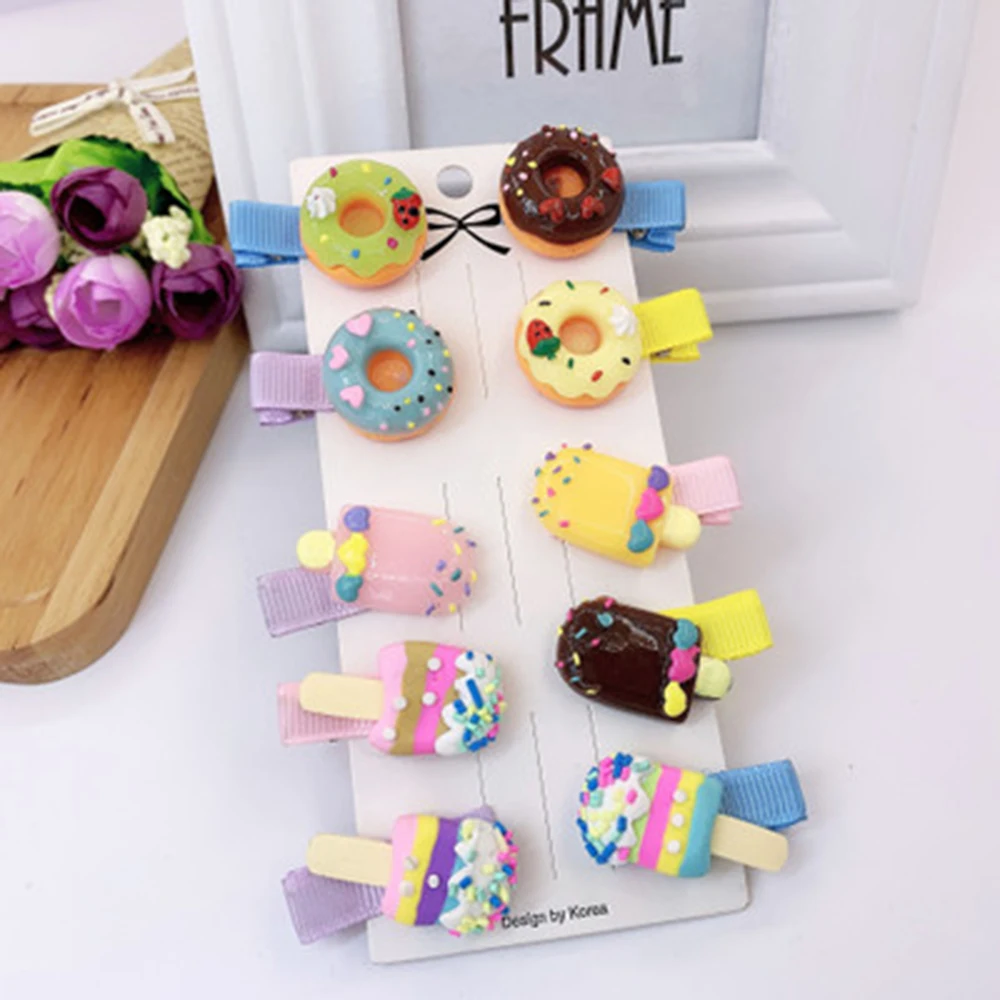 Cute Colored Donut Popsicles Children Hairpin Hair Clips Accessories For Girls Kids Hair Headband Ornament Barrettes Headdress
Cute Colored Donut Popsicles Children Hairpin Hair Clips Accessories For Girls Kids Hair Headband Ornament Barrettes Headdress