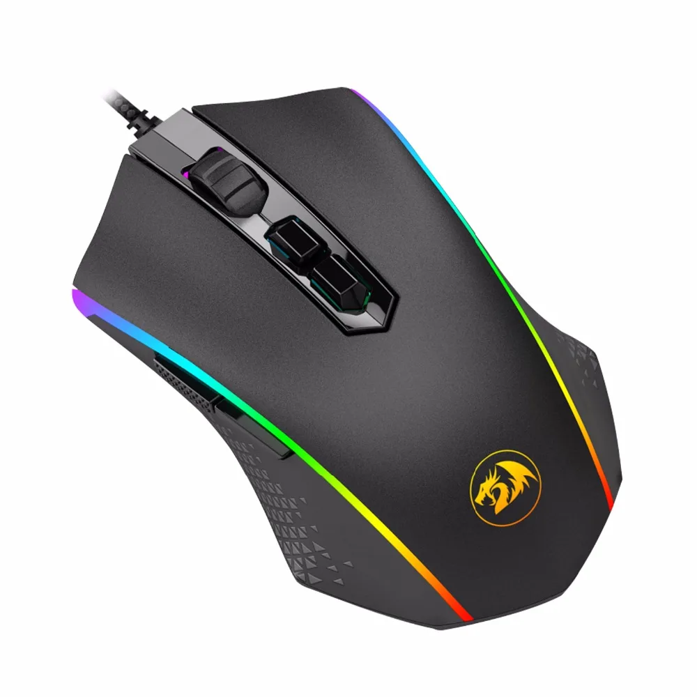 Redragon Gaming Mouse, Adjustable DPI High-Precision Ambidextrous Programmable Gamer Mouse with RGB backlight modes Weight Set
Redragon Gaming Mouse, Adjustable DPI High-Precision Ambidextrous Programmable Gamer Mouse with RGB backlight modes Weight Set