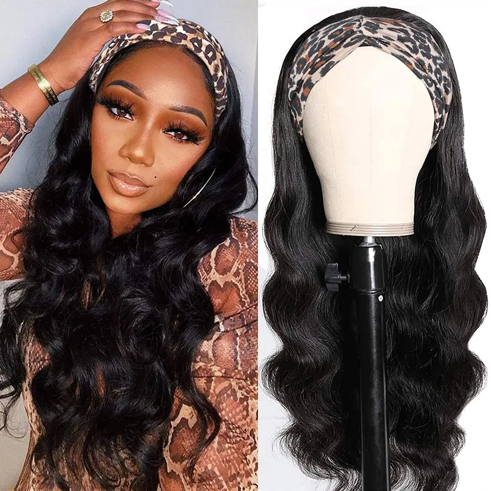 Marchqueen Headband Wig 100% Human Hair Scarf Wig 150% Density Non-Remy Malaysia Body Wave Wig Glueless Wig for Women 1B
Marchqueen Headband Wig 100% Human Hair Scarf Wig 150% Density Non-Remy Malaysia Body Wave Wig Glueless Wig for Women 1B