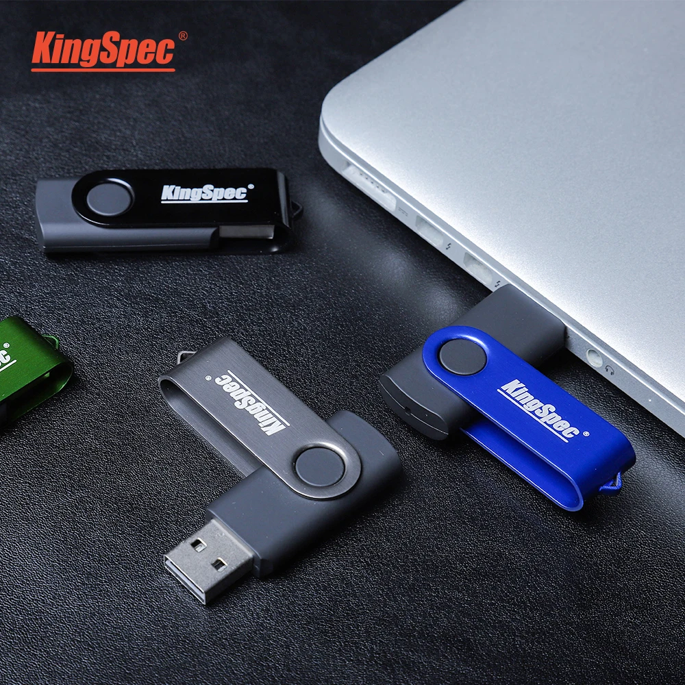 

Kingspec USB2.0 3 Flash Drive 64GB 32GB 16GB 128GB Pen Drive Pendrive флешка Waterproof Silver U Disk Memoria Cel USB Stick Gift