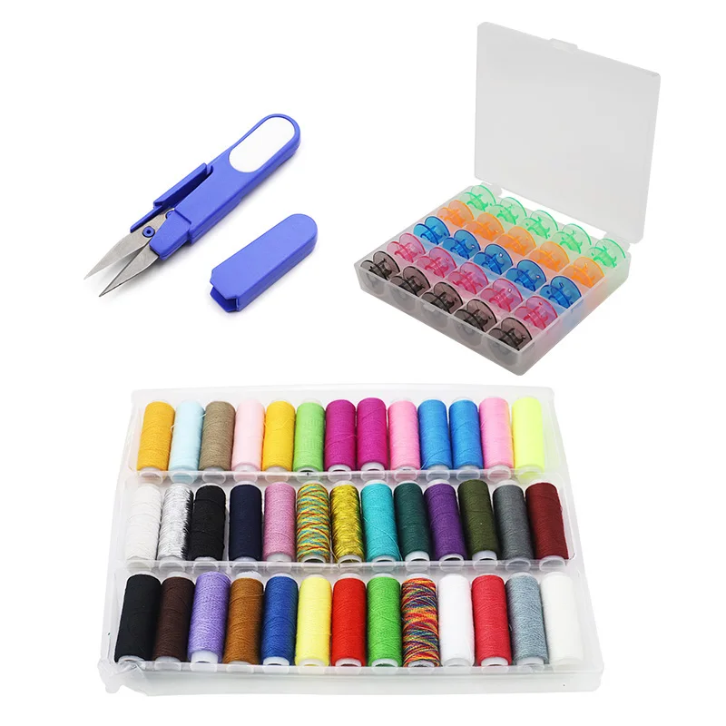 76pcs Sewing Tool Set, Multicolor Hand Sewing Thread, Sewing Machine Bobbins, with Scissor, DIY Quilting Stitching Accessories
76pcs Sewing Tool Set, Multicolor Hand Sewing Thread, Sewing Machine Bobbins, with Scissor, DIY Quilting Stitching Accessories