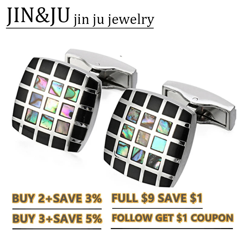 

JIN&JU Cufflinks For Mens Luxury Jewelry Gift Buttons запонки мужские Botones Decorativos Bijoux Homme 단추 пуговицы декоративные