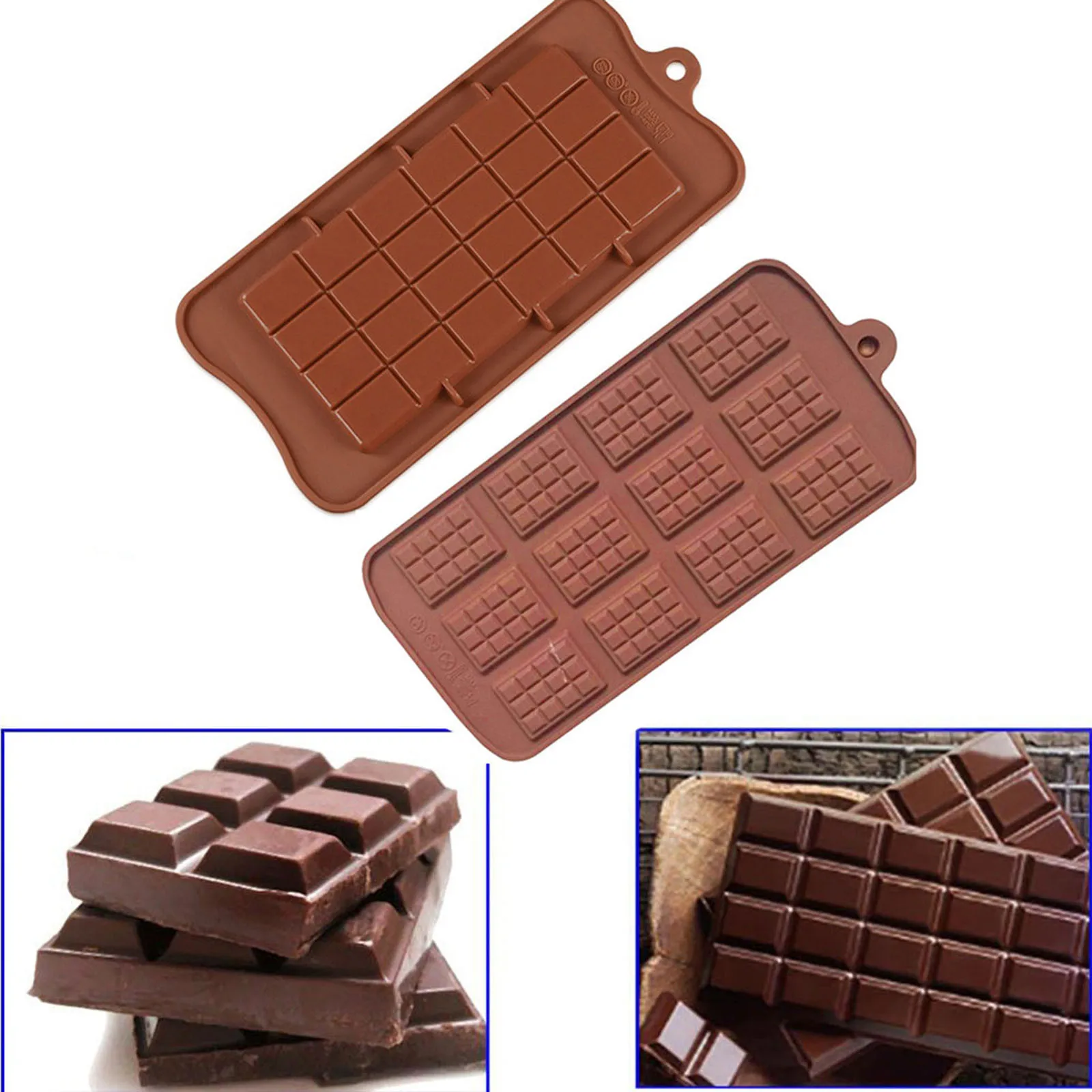 2PCS Silicone Mold 12 Cells Chocolate Mold Fondant Patisserie Candy Bar Mould Cake Mode Decoration Kitchen Baking Accessories
2PCS Silicone Mold 12 Cells Chocolate Mold Fondant Patisserie Candy Bar Mould Cake Mode Decoration Kitchen Baking Accessories