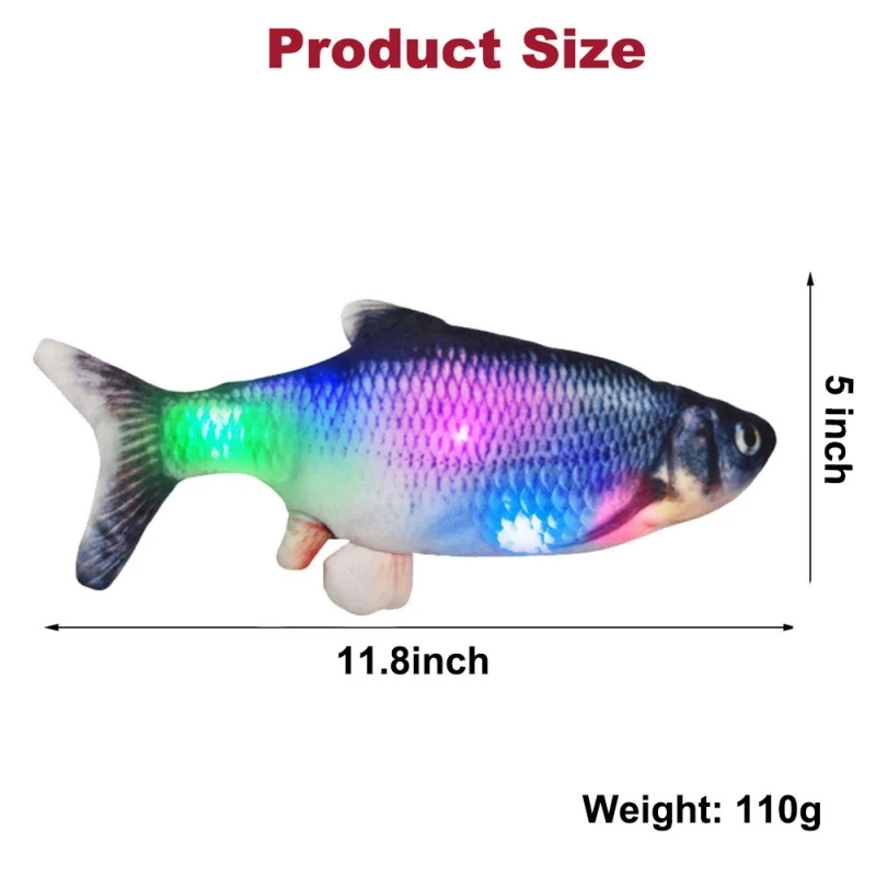 Electric Simulation Fish Electronic Pet Cat Toy USB Charging Simulation Fish Toys for Dog Cat Chewing Playing Biting Supplies
Electric Simulation Fish Electronic Pet Cat Toy USB Charging Simulation Fish Toys for Dog Cat Chewing Playing Biting Supplies