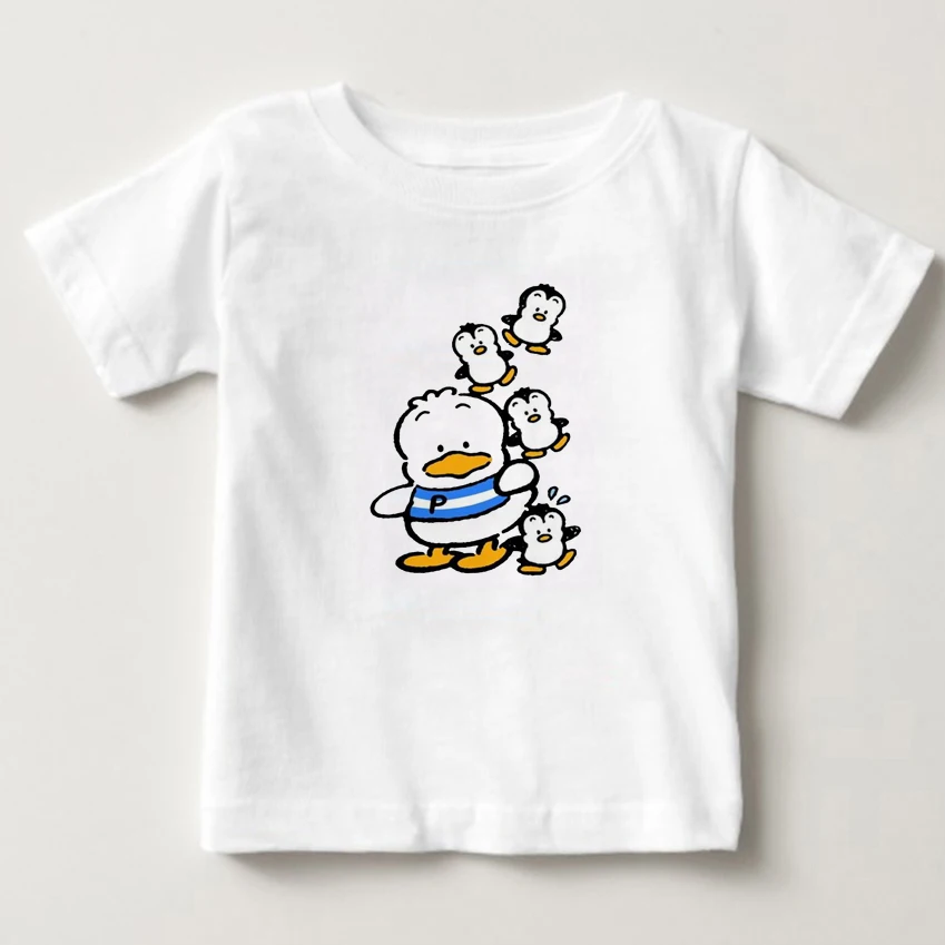 Cartoon Mini Duck And Penguin Friend Children's Printed T-shirt 2018 Summer Breathable 100% Cotton T-shirt Boy Baby Girl T-shirt
Cartoon Mini Duck And Penguin Friend Children's Printed T-shirt 2018 Summer Breathable 100% Cotton T-shirt Boy Baby Girl T-shirt